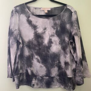 Women’s Michael Kors Blouse Semi-sheer Tie Dye Size Medium